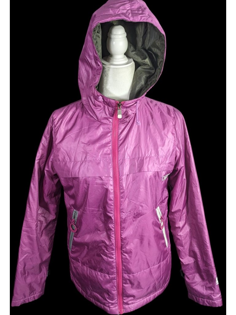 Orage Womens Purple Hooded Ski Jacket Lightweight Waterproof S